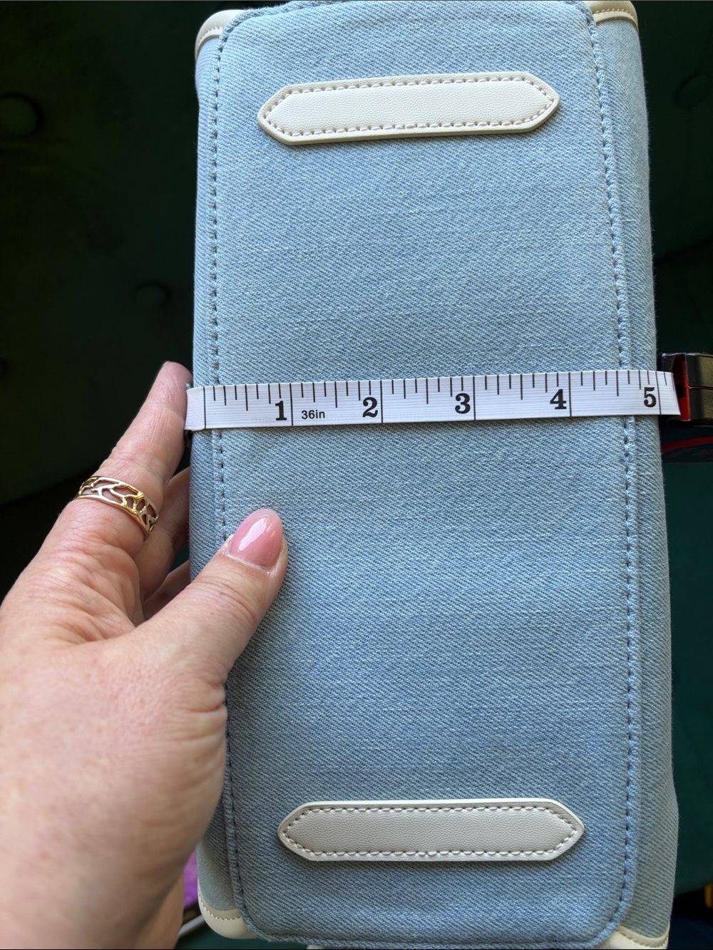 Kate Spade Medium Stash Denim Carry All Bag - Picture 16 of 16
